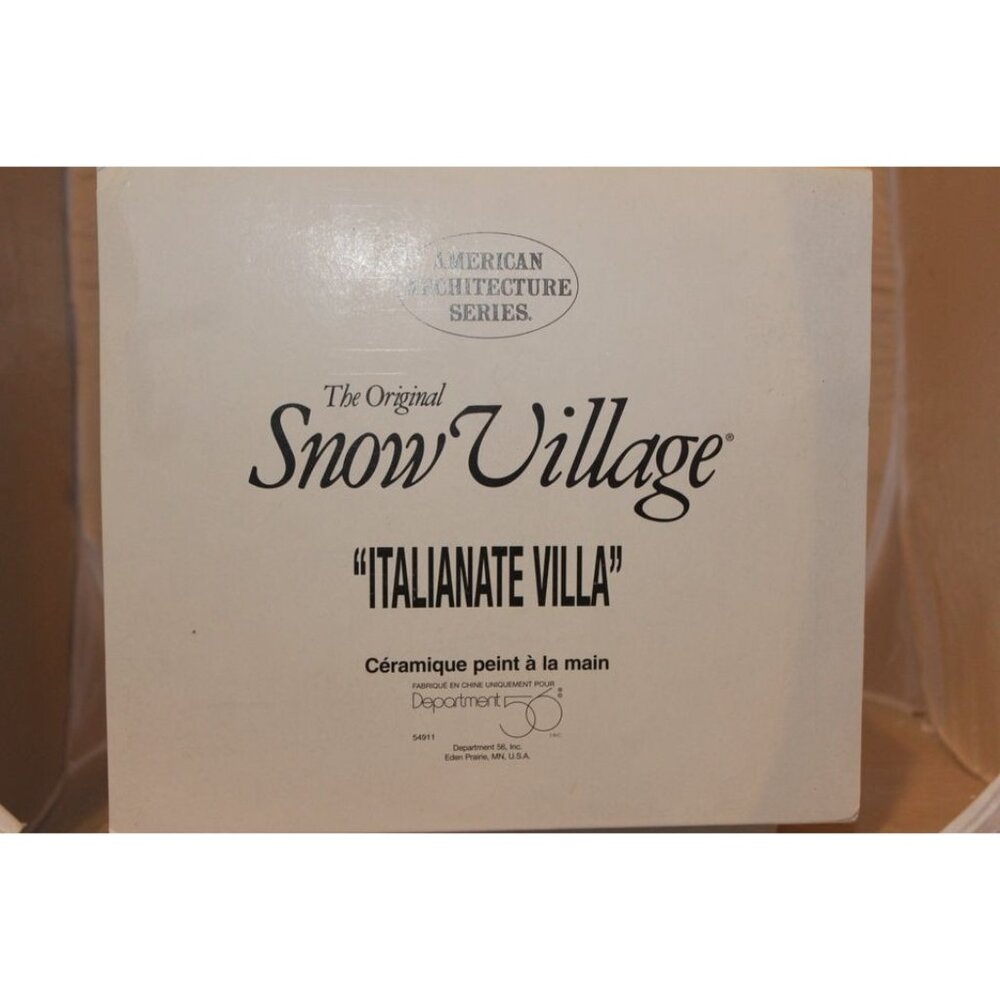 Dept 56 Snow Village - Italianate Villa